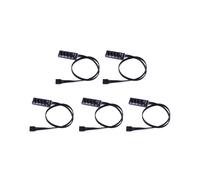 5piezas 40Cm 1 una 5 4-Pin TX4 PWM Fan CPU HUB Splitter PC Case Chasis Cooler Extension Cable Adapter Controller