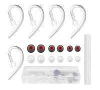 5piezas 6mm Clips de Gancho de Auriculares Bluetooth Silicona Multidimensional Ajustable 360° Reemplazo de Ganchos de oído inalámbricos, con lápiz de Limpieza Multifuncional Auriculares(11/12/13 mm)