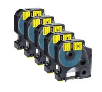 5pk 10pk 18051 Tubo de retrégase de Calor Compatible con 6 mm de 9 mm 12 mm de 19 mm Tamaños 18052 18053 18054 18055 18056 para Modelos de Impresora 4200 5200(5PK 19mm Yellow)