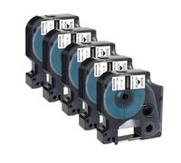 5pk 10pk 18051 Tubo de retrégase de Calor Compatible con 6 mm de 9 mm 12 mm de 19 mm Tamaños 18052 18053 18054 18055 18056 para Modelos de Impresora 4200 5200(5PK 24mm White)