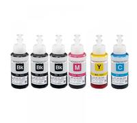 5pk 70 ml de Tinta de Tinte Compatible con L200 L210 L222 L100 L110 L120 L132 L550 L555 L300 L355 L362 Impresoras(3BK 1C 1Y 1M)
