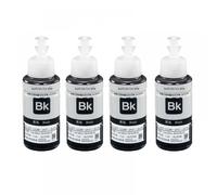 5pk 70 ml de Tinta de Tinte Compatible con L200 L210 L222 L100 L110 L120 L132 L550 L555 L300 L355 L362 Impresoras(4BK)