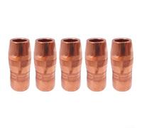 5PK NS5818C Boquillas Delgado Centerfire 58 Longitud 18 Voladizo Apto para Sistema de Gas Bernard MIG Compatible con Serie T Consejos de contacto Material de cobre para tareas de soldadura