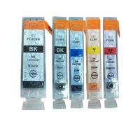 5PK PGI-5 CLI-8 Cartuchos de Tinta compatibles con Canon IP4200 IP4300 IP4500 IP5100 IP5200 IP5200R IP5300 MP500 MP530 MP600 MP600R MP610 MP800(PGI5 CLI8 BK C M Y)