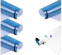 5pz 60cm x 40cm Lámina Ferrosa para Imanes, Autoadhesivo, Escribir y Borrar, Lámina de Hierro para Pizarra Magnética, Creación de Tableros Magnético, Pizarra Blanca Adhesiva, Blanca, TKD9020-60cm-5X