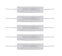 5pzs 10W Vatio 100 Ohm 5% Resistencia de cemento de herida del alambre axial
