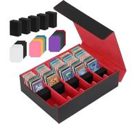 5R Pokemon Deck Box - Caja de cartas coleccionable para 3800 tarjetas | caja de cartas MTG-Deck caja de cartas de intercambio con 5 separadores de cartas ajustables