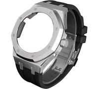 5RD Gen Watch Kit??for GA2100 GA-2100 GA2110 Metal Watch Case Stainless Steel Rubber Strap Watchband Fluorine Rubber Strap Retrofit Kit for Men's Watches Watch Strap