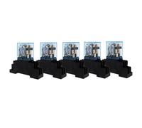 5set Relay LY2NJ 12V 24V 36V 110V 220V AC Small Relay 10A 8PIN Coil DPDT with Socket Base(AC,48V)
