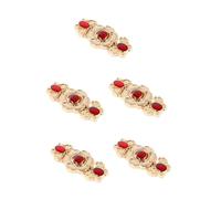 5sets Unique Butterfly Clasps Shiny Gemstone Inlay Buckles Fasteners for Wedding Party Favors 10pcs*5