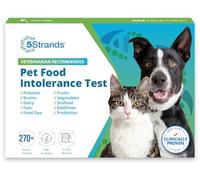5Strands Prueba de intolerancia a los alimentos para mascotas, prueba de sensibilidad en casa para perros y gatos, 270 artículos, análisis del cabello, preciso para todas las edades y razas, salud