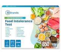 5Strands Prueba de intolerancia alimentaria, 640 artículos probados, kit de prueba de sensibilidad alimentaria en casa, análisis preciso del cabello, resultados de salud en 5-7 días, gluten, soja