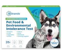 5Strands Prueba de intolerancia ambiental y alimentos para mascotas, prueba de sensibilidad en casa para perros y gatos, kit de recolección de muestras de pelo, 380 artículos probados, resultados en 7