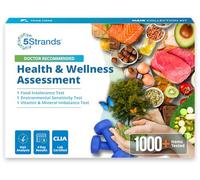 5Strands Prueba de intolerancia y deficiencia, 444 artículos probados, incluye 3 pruebas, intolerancia alimentaria, sensibilidad al medio ambiente, desequilibrio nutricional, kit de recolección de