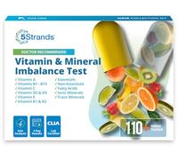 5Strands Prueba de nutrición, 112 vitaminas, minerales, aminoácidos probados, identifica problemas de absorción de nutrientes, prueba holística de desequilibrio en casa, resultados en 4 días