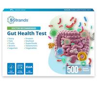 5Strands Prueba de salud intestinal para adultos y niños, más de 500 artículos probados, muestra de cabello en casa para intolerancias alimentarias relacionadas con problemas digestivos, irritación de
