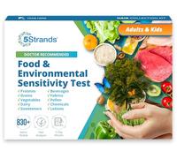 5Strands Prueba de sensibilidad alimentaria y ambiental para adultos y niños, 855 artículos probados, kit de prueba de intolerancia para niños, evaluación de salud intestinal en casa, resultados