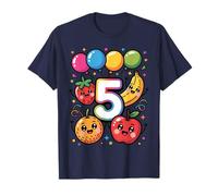 5th Birthday Kids Cute Fruit Party Five Years Old Fun Camiseta
