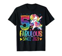 5th Birthday Unicorn Outfit for 5 Year Old Girls Since 2021 Camiseta