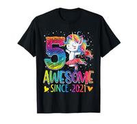 5th Birthday Unicorn Outfit for 5 Year Old Girls Since 2021 Camiseta