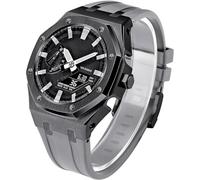 5th Gen Metal Watch Case+Rubber Band Mod Kit,For GM2100 Ga2100/GA2110 Stainless Steel Bezel Strap Modfication Men's Watch Modding Replacement Accessories Set