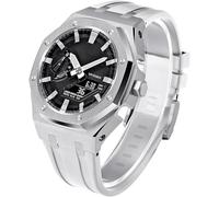 5th Gen Metal Watch Case+Rubber Band Mod Kit,For GM2100 Ga2100/GA2110 Stainless Steel Bezel Strap Modfication Men's Watch Modding Replacement Accessories Set