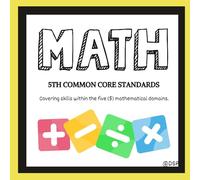 5th Grade Common Core Math Standards with Examples