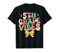 5th Grade Vibes Retro Groovy Regreso a la Escuela Camiseta