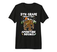 5th Grade Where The Adventure Begins Back To School Bigfoot Camiseta Premium
