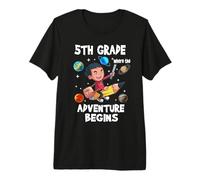 5th Grade Where The Adventure Begins Back To School For Boys Camiseta Premium