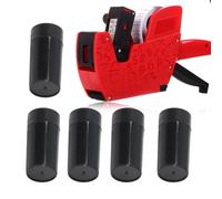 5Uds Rollos De Tinta De Recarga 20mm, Cartucho De Tinta Para Pistolas De Etiquetas De Precio Mx5500, Juego De Rollos De Tinta De Etiqueta De Cartucho De Recarga De Rodillo Para Etiquetadoras
