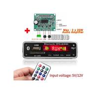 5V 12V Wireless Bluetooth MP3 WMA Decoder Board Audio Module Support USB SD AUX FM DIY Car Radio Speaker Music Player Auto accessories