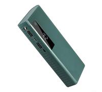 5V 2.1A Power Bank Case para 21700 Flat For Head Baterías Puerto USB Luz de estado LED integrada y gestión inteligente de energía (verde)