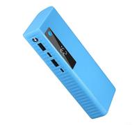 5V 2.1A Power Bank Case para 21700 Flat For Head Baterías Puerto USB Luz de estado LED integrada y gestión inteligente de energía (azul)