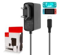 5V 2.4A Cargador para Nintendo Switch, 1.2m Cable Tipo C Adaptador Compatible con Switch Lite/OLED/Dock/Mando Pro/Swicth OLED/Controller/Móviles