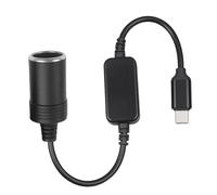 5V USB C Macho a 12V Enchufe de Encendedor de Cigarrillos de Coche 88cm Adaptador USB a Mechero Hembra 5V a 12V Cargador USB-C de Encendedor del Coche zócalo Adaptador convertidor de Macho a Hembra