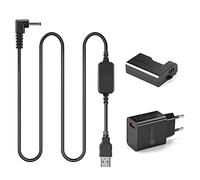 5V USB Cable ACK-E10 + DR-E10 LP-E10 Dummy batería DC Grip + QC3.0 USB Adaptador Kit para Canon 1100d 1200d 1300d 3000D X50 X70 T3 T5 T6
