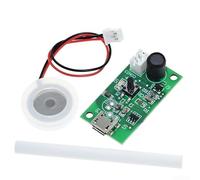 5V USB Mist Maker Driver Board and Atomizing Disc Plate 16mm Diameter Low Power Consumption High Efficiency Fog Generator Module for DIY Humidificador Assembly Automation Parts