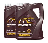 5W 30 MANNOL Aceite De Motor Energético 10 2x5 Litros MB 229.5/BMW ES 98/VW