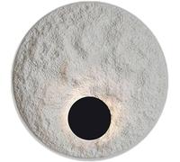 5W round Led Gray Wall Sconce,Nordic Art Decro Wall Mount Light for Indoor Hallway Bar Bedroom Living Room Home Hardwired Resin Finish Wall Lighting Fixtures (Warm White 3000K) (Size : 30Cm/11./30Cm/1