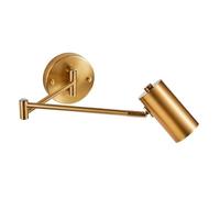 5W Wall Lights Modern Black/Gold Simple Swing Arm Adjustable Sconces Metal Brushed Finish Creative Lamps Indoor Lighting Spotlight for Aisle Balcony Vanity