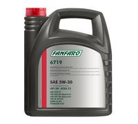 5W30 Aceite de Motor De 5 Litro Original FANFARO 5W 30 VW 504 00/507 00