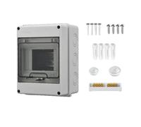 5Way Ht Series Ip65 Caja de distribución impermeable para interior y exterior, montaje en superficie con puerta transparente, para resina ABS, para estaciones de carga, jardines, talleres villas