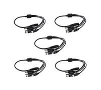 5X 1 A 4 Divisor de 4 Puertos de Alimentacion Adaptador de Camara CCTV Cable