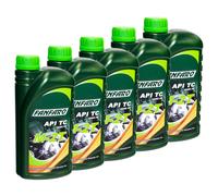 5x 1 Aceite de Motor Litros FANFARO Universal M-2T TC 2 Contacto 2-Takter