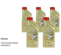 5X 1 Litro Original Castrol Aceite Motor EDGE 0W-30
