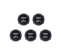 5X 12V / 24V / 36V / 48V / 72V Indicador de Carga de LED Digital Estado de la Bateria con el Metro de la Hora de Calibre Negro
