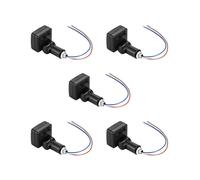 5X 220V Human Body Infrared Sensor Infrared Body Sensor LED Flood Light PIR Motion Sensor Adjustable Black