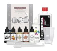 5x 30ml Set de inicio de Alcohol Ink Set I Octopus Fluids "blumenkindjen", Tinta al alcohol para Fluid Art