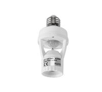 5X Ac 110-220V 360 Grados Sensor de Movimiento de Inducción Pir Ir Humano Infrarrojo Base del Interruptor del Zócalo del Enchufe E27 LED Soporte de